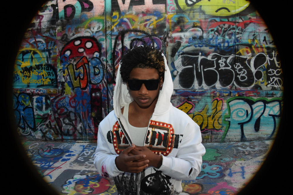 OVERDUE Zip-Up Hoodie (White)⁠