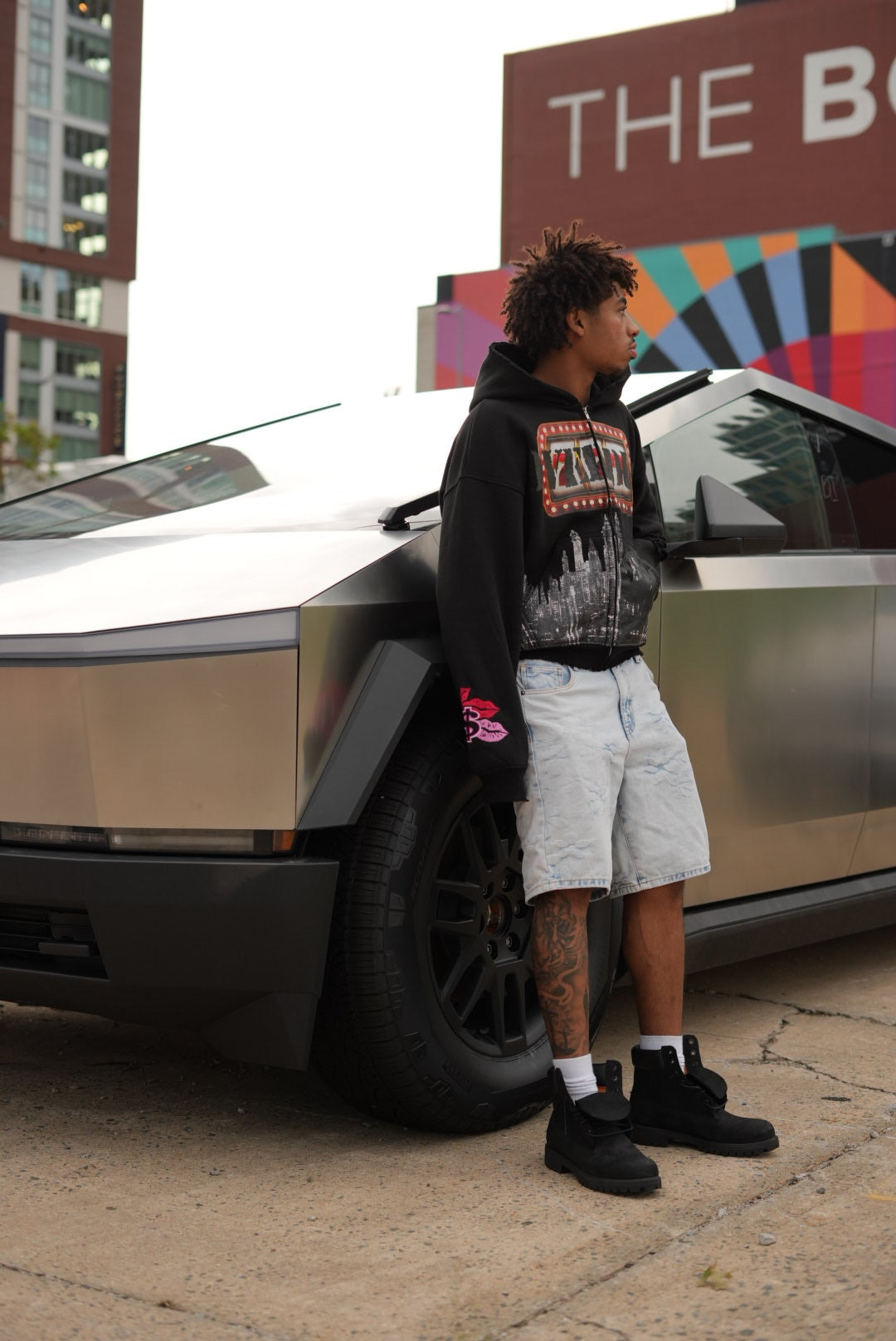 OVERDUE Zip-Up Hoodie (Black)