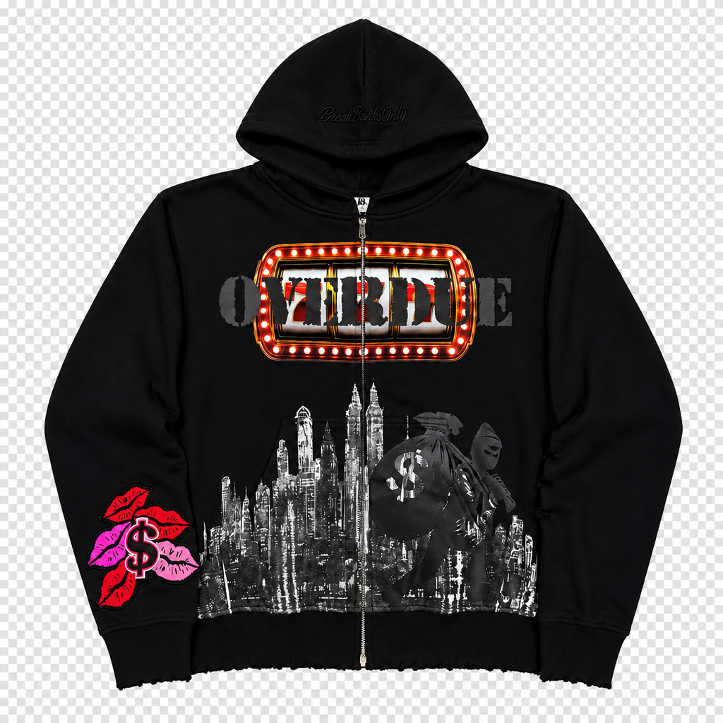 Black hoodie with transparent background