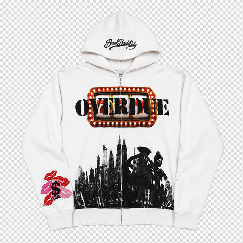 White hoodie with transparent background